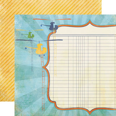 Echo Park - A Boys Life - Adventurer 12x12 d/sided paper  (pack of 10)