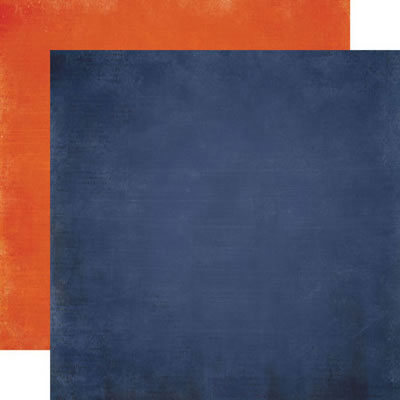 Echo Park - A Boys Life - Navy/Orange 12x12 d/sided paper  (pack of 10)