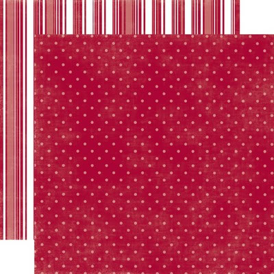 Echo Park Papers - Dots & Stripes Christmas - Sleigh Ride Small Dots 12x12 d/sided paper  (pack of 10)
