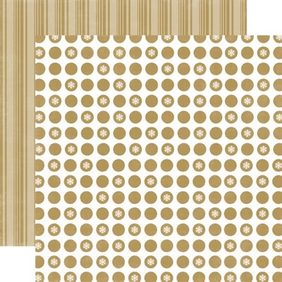 Dots & Stripes Christmas - Tinsel Large Dot 12x12 d/sided paper (pack of 10)