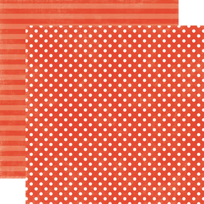 Dots & Stripes Jewels - Garnet Small Dot 12x12 d/sided paper (pack of 10)