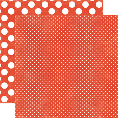 Dots & Stripes Jewels - Garnet Tiny Dot 12x12 d/sided paper (pack of 10)