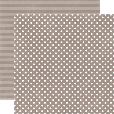 Echo Park - Dots & Stripes Jewels - Quartz Small Dot 12x12 d/sided paper  (pack of 10)
