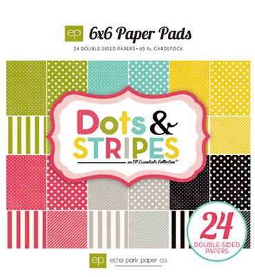 Echo Park Papers - Soda Fountain 6x6 Paper Pad  (sold in 3's)
