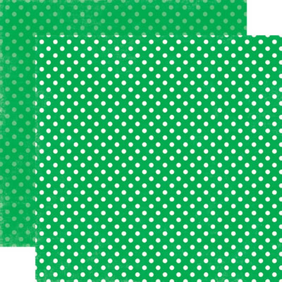 Essentials - Dots Primary - Grass Small Dots 12x12 double-sided paper  (pack of 10)