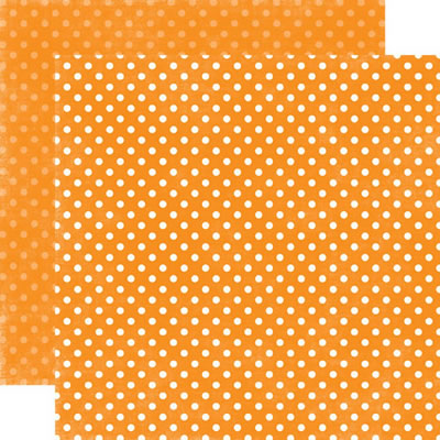 Essentials - Dots Primary - Mango Small Dots 12x12 d/sided paper (pack of 10)
