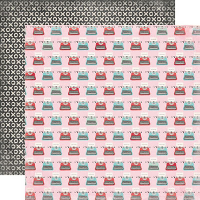 PREORDER Head Over Heels - Typewriters 12x12 d/sided paper (pack of 10)