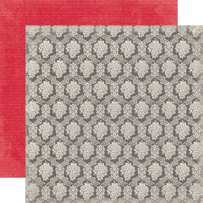 PREORDER Head Over Heels - Damask 12x12 d/sided paper (pack of 10)