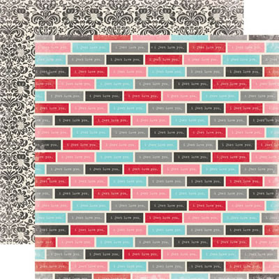 PREORDER Head Over Heels - Just Love You 12x12 d/sided paper (pack of 10)