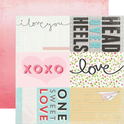 PREORDER Head Over Heels - Journaling Cards 12x12 d/sided paper (pack of 10)