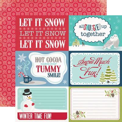 Keepin' Cosy - Let It Snow 12x12 d/sided paper (pack of 10)