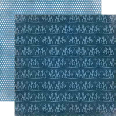 Keepin' Cosy - Cosy Deer 12x12 d/sided paper (pack of 10)