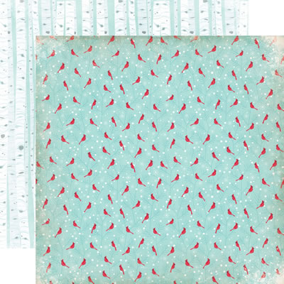 Keepin' Cosy - Cosy Cardinals 12x12 d/sided paper (pack of 10)