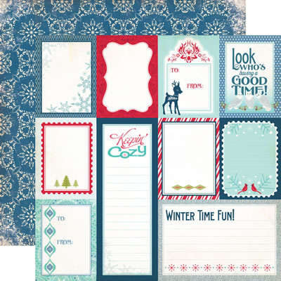 Keepin' Cosy - Journaling Cards 12x12 d/sided paper (pack of 10)
