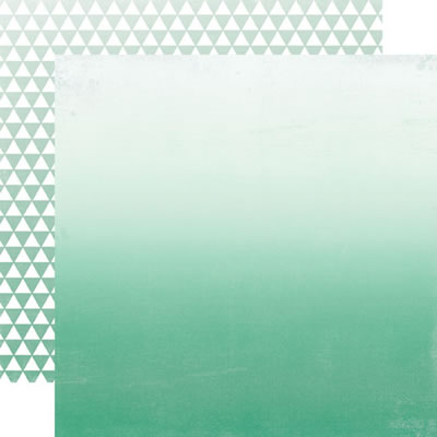 Essentials - Ombre - Teal 12x12 d/sided paper (pack of 10)