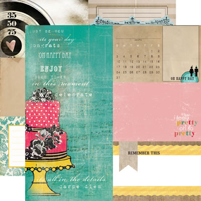 Photo Freedom - Birthday Wishes - Cake Stand 12x12 d/sided paper (pack of 10)