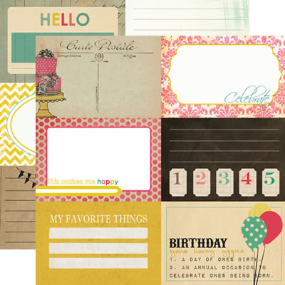 Photo Freedom - Birthday Wishes - Celebrate 12x12 d/sided paper (pack of 10)