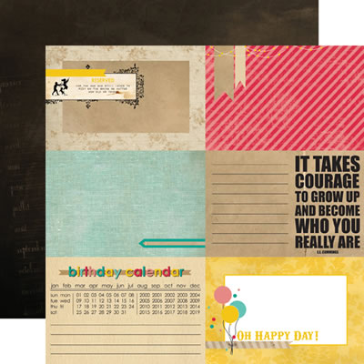 Photo Freedom - Birthday Wishes - RSVP 12x12 d/sided paper (pack of 10)