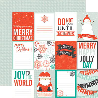 Echo Park - Photo Freedom - Dear Santa - Let it Snow 12x12 d/sided paper  (pack of 10)