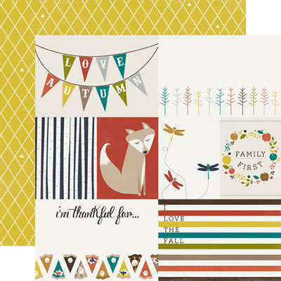 Photo Freedom - Oh So Thankful - Love the Fall 12x12 d/sided paper (pack of 10)