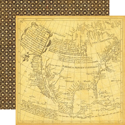 Photo Freedom - Graphic45 Transatlantique - Abroad 12x12 d/sided paper (pack of 10)