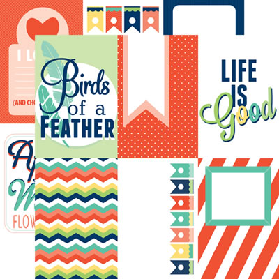 Photo Freedom - Happy Go Lucky - Life is Good 12x12 d/sided paper (pack of 10)