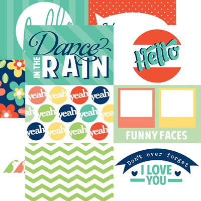 Photo Freedom - Happy Go Lucky - Hello 12x12 d/sided paper (pack of 10)