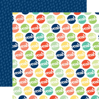 Photo Freedom - Happy Go Lucky - Yeah 12x12 d/sided paper (pack of 10)