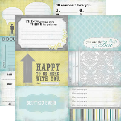 Photo Freedom - Happy Little Moments - Document 12x12 d/sided paper (pack of 10)