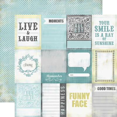 Photo Freedom - Happy Little Moments - Moments 12x12 d/sided paper (pack of 10)