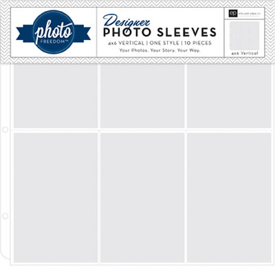 Echo Park Paper - Photo Freedom - Photo Sleeves - 4x6 Vertical 10/pk  (sold individually)
