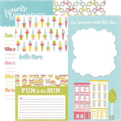 Photo Freedom - Fun in the Sun - Sidewalk 12x12 d/sided paper (pack of 10)