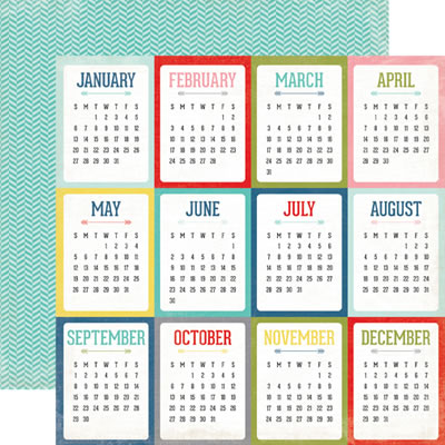 Photo Freedom - Volume 1 - Calendars 12x12 d/sided paper (pack of 10)