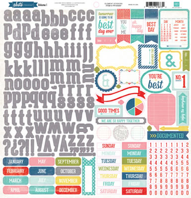 Photo Freedom - Volume 1 - Element Stickers (pack of 5)
