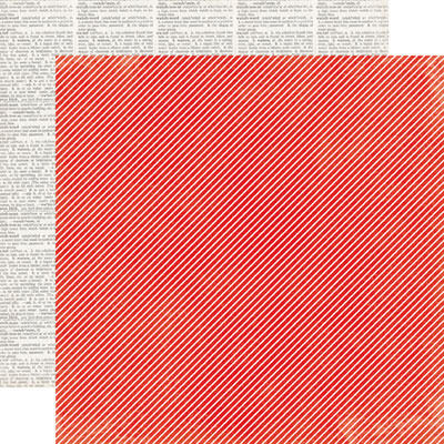 Photo Freedom - Volume 1 - Red Stripe 12x12 d/sided paper (pack of 10)