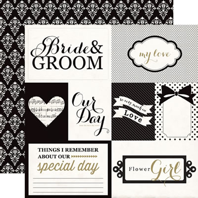 Photo Freedom - You & Me - Bride & Groom 12x12 d/sided paper (pack of 10)