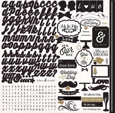 Photo Freedom - You & Me - 12x12 Element Stickers (pack of 5)