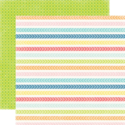 A Perfect Summer - Chevron Lines 12x12 d/sided paper (pack of 10)