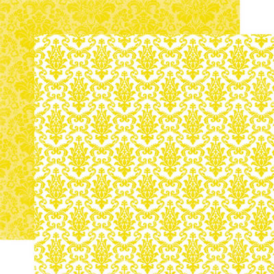 Style Essentials - 5th Avenue - Sequin Damask 12x12 d/sided paper (pack of 10)