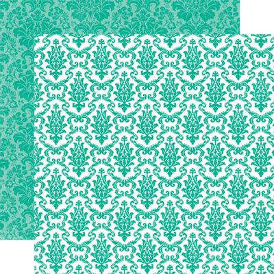 Style Essentials - 34th Street - Calypso Damask 12x12 d/sided paper (pack of 10)