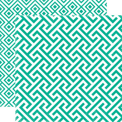 Style Essentials - 34th Street - Calypso Geometric 12x12 d/sided paper (pack of 10)