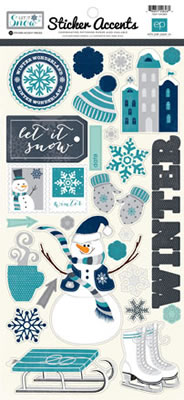 Mini Themes - Let It Snow - Sticker (pack of 5)