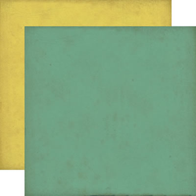 Times & Seasons 2 - Teal/Yellow 12x12 d/sided paper (pack of 10)