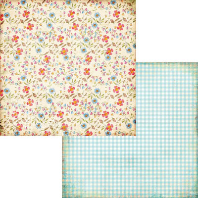 Fancy Pants - Hopscotch - Sidewalk 12x12 Double-Sided paper  (pack of 10)