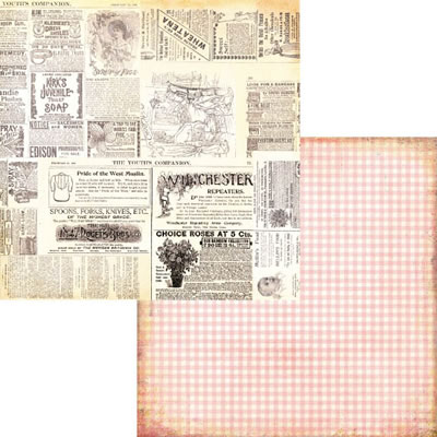 Fancy Pants - Hopscotch - Collage 12x12 Double-Sided paper  (pack of 10)