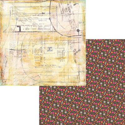Fancy Pants - Hopscotch - Seamstress 12x12 Double-Sided paper  (pack of 10)
