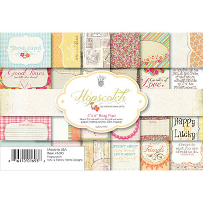 Fancy Pants - Hopscotch - 4x6 Brag Pad  (sold in 3's)