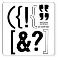 Fontwerks - Unmounted Punctuate This!     (sold individually)