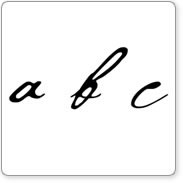 Fontwerks - Unmounted Cezanne Lowercase Large. Sheet size 137x200mm. (sold individually)
