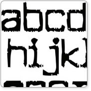 Fontwerks - Unmounted Cuomotype Lowercase Large. Sheet size 110x150mm. (sold individually)